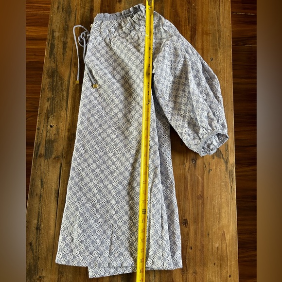 Tory Burch Blue & White Eyelet Cover Up - Picture 2 of 8